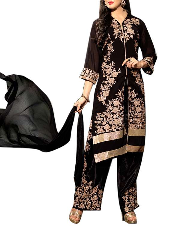 embroidered georgette suit set