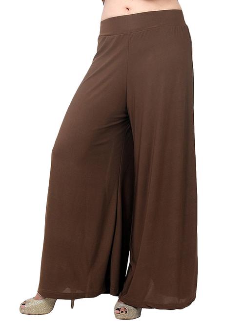 solid brown palazzo - 13345343 - Standard Image - 0