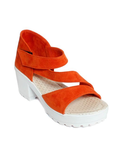 orange ankle strap sandal - 13357426 -  Standard Image - 0