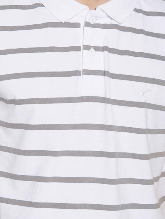 white cotton polo t-shirt - 13361978 - Standard Image - 3