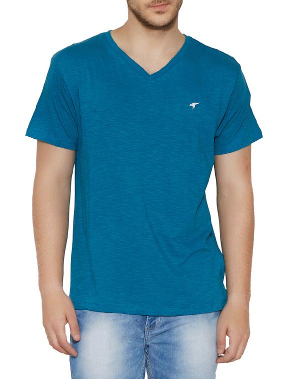 blue cotton tshirt - 13362007 - Zoom Image - 0
