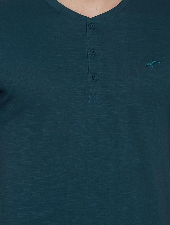 green cotton t-shirt - 13362029 - Standard Image - 3