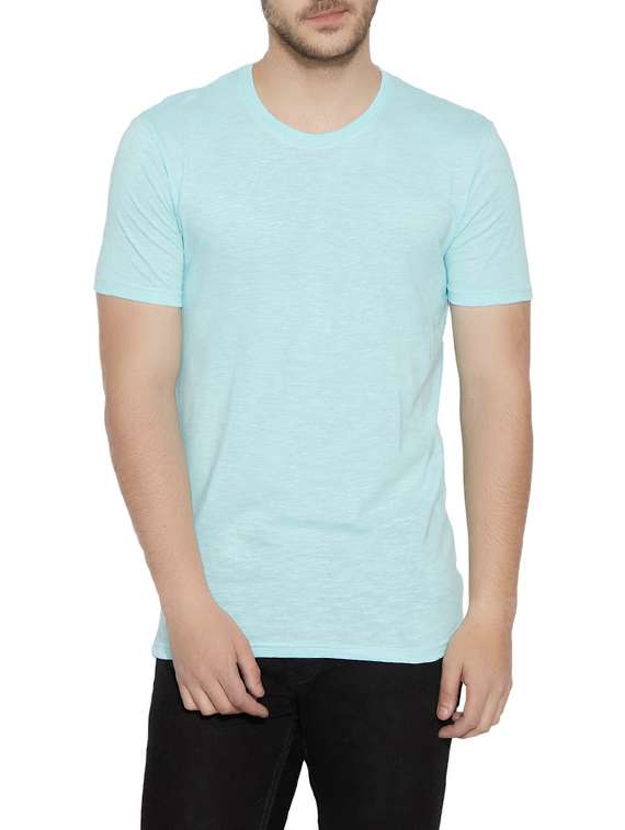 blue cotton tshirt - 13362032 - Zoom Image - 0