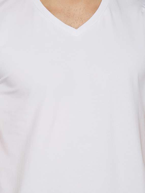 white cotton tshirt - 13362038 - Standard Image - 3