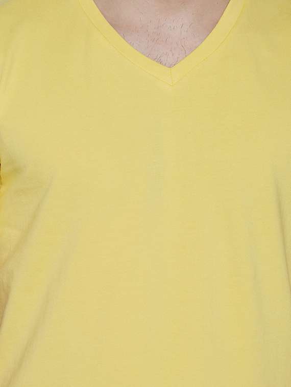 yellow cotton tshirt - 13362040 -  Standard Image - 3