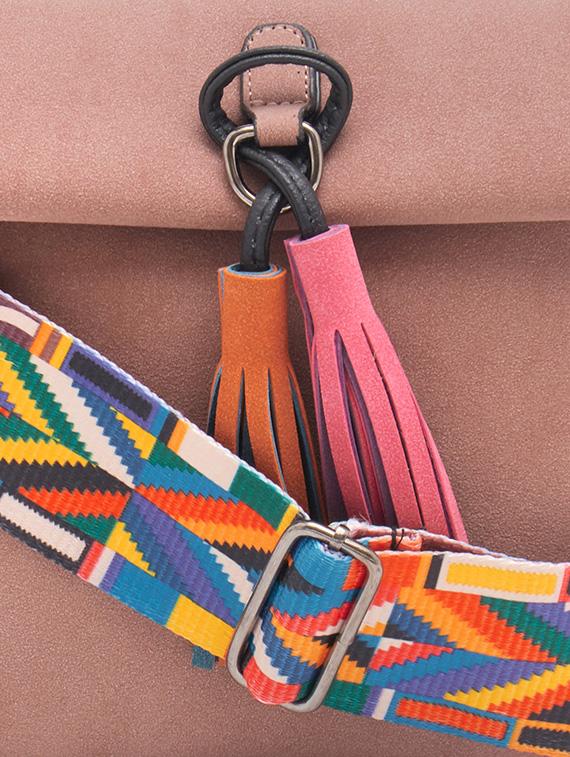 pink leatherette sling bag - 13362086 - Standard Image - 3