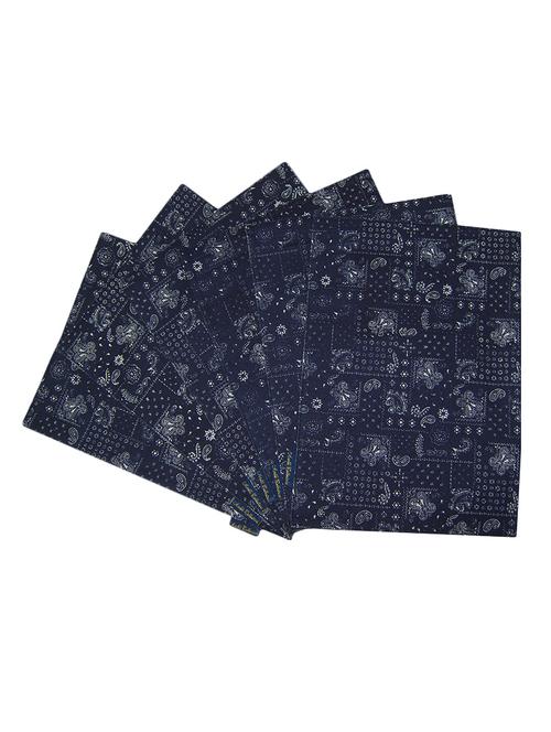 paisley printed set of 6 cotton table mat - 13382741 -  Standard Image - 0