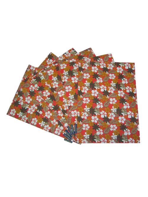 floral printed set of 6 cotton table mat - 13382824 -  Standard Image - 0