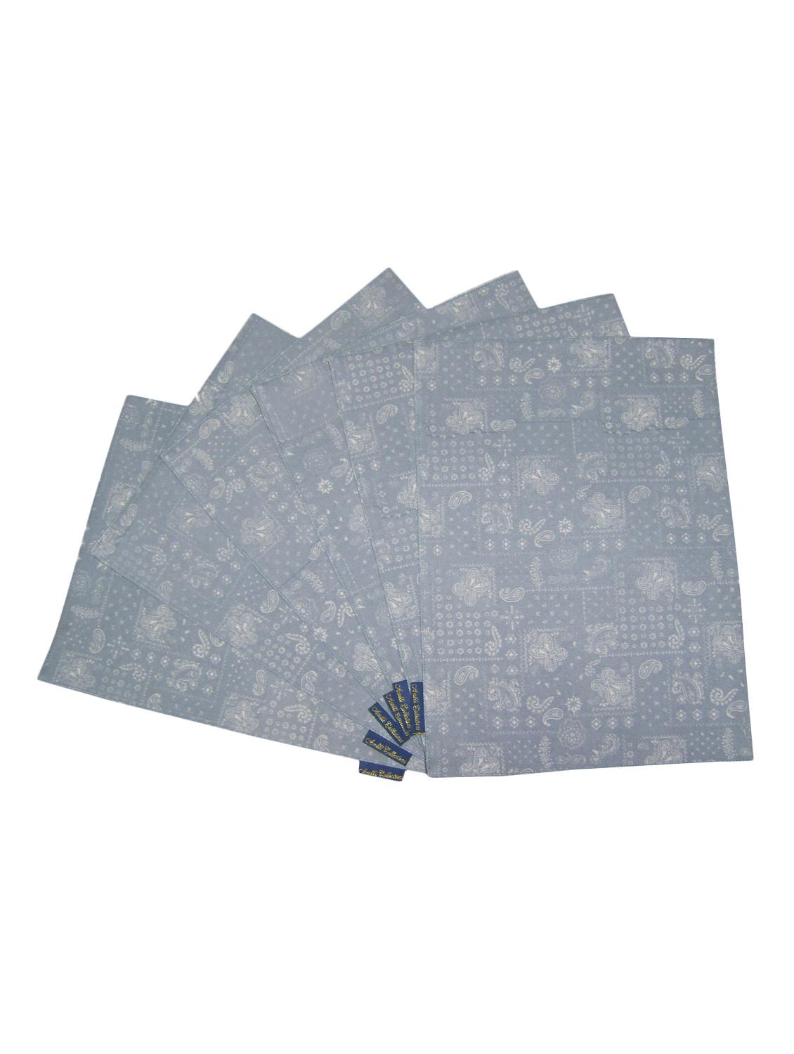 paisley printed set of 6 cotton table mat - 13382827 -  Zoom Image - 0