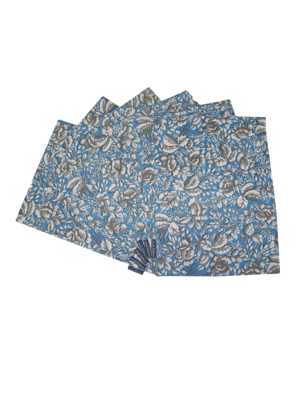floral printed set of 6 cotton table mat - 13382828 - Zoom Image - 0