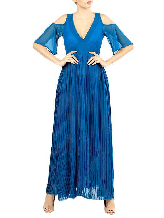 blue maxi dress