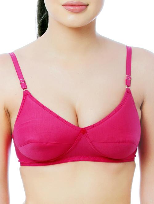 floral patch solid bra - 13390811 - Standard Image - 0