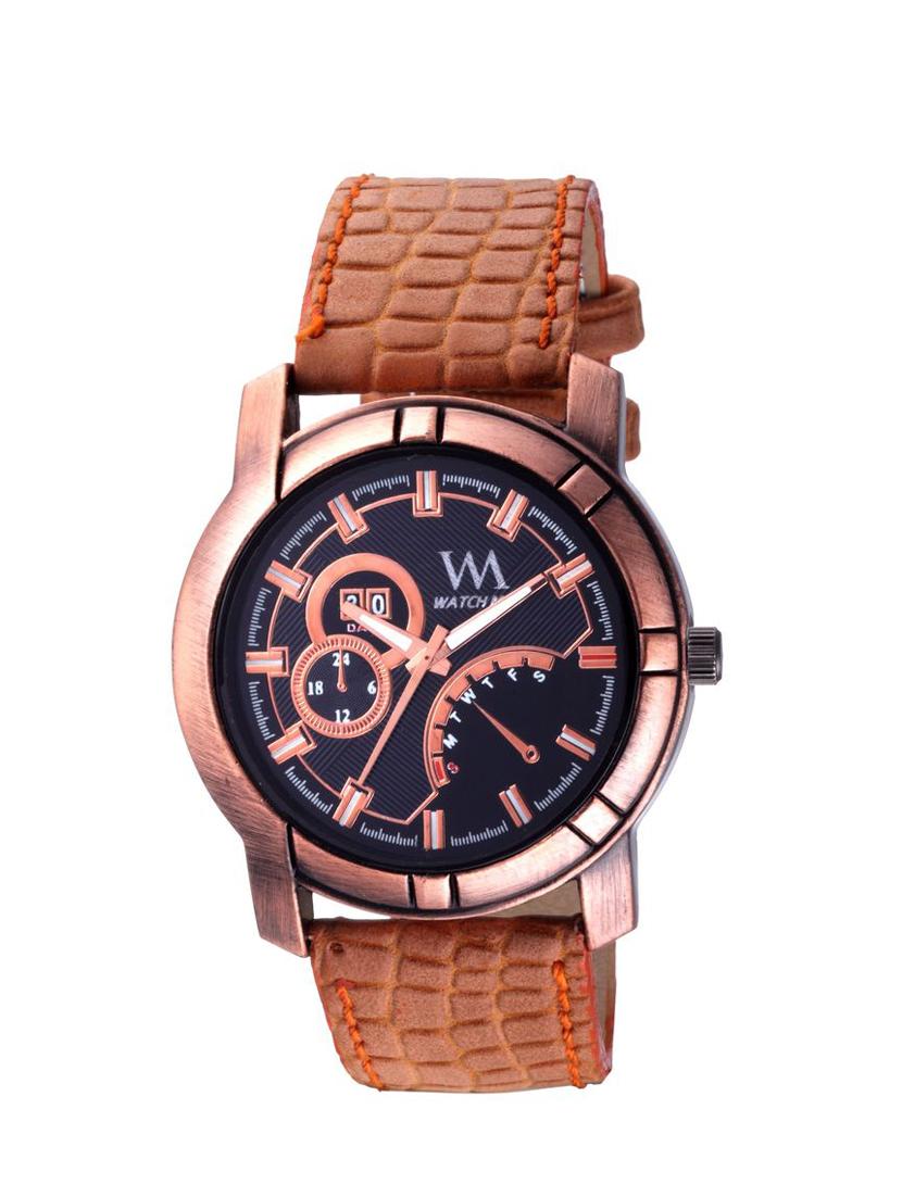 watch me black dial brown leather watch for men wmal-216twm - 13394360 - Zoom Image - 0