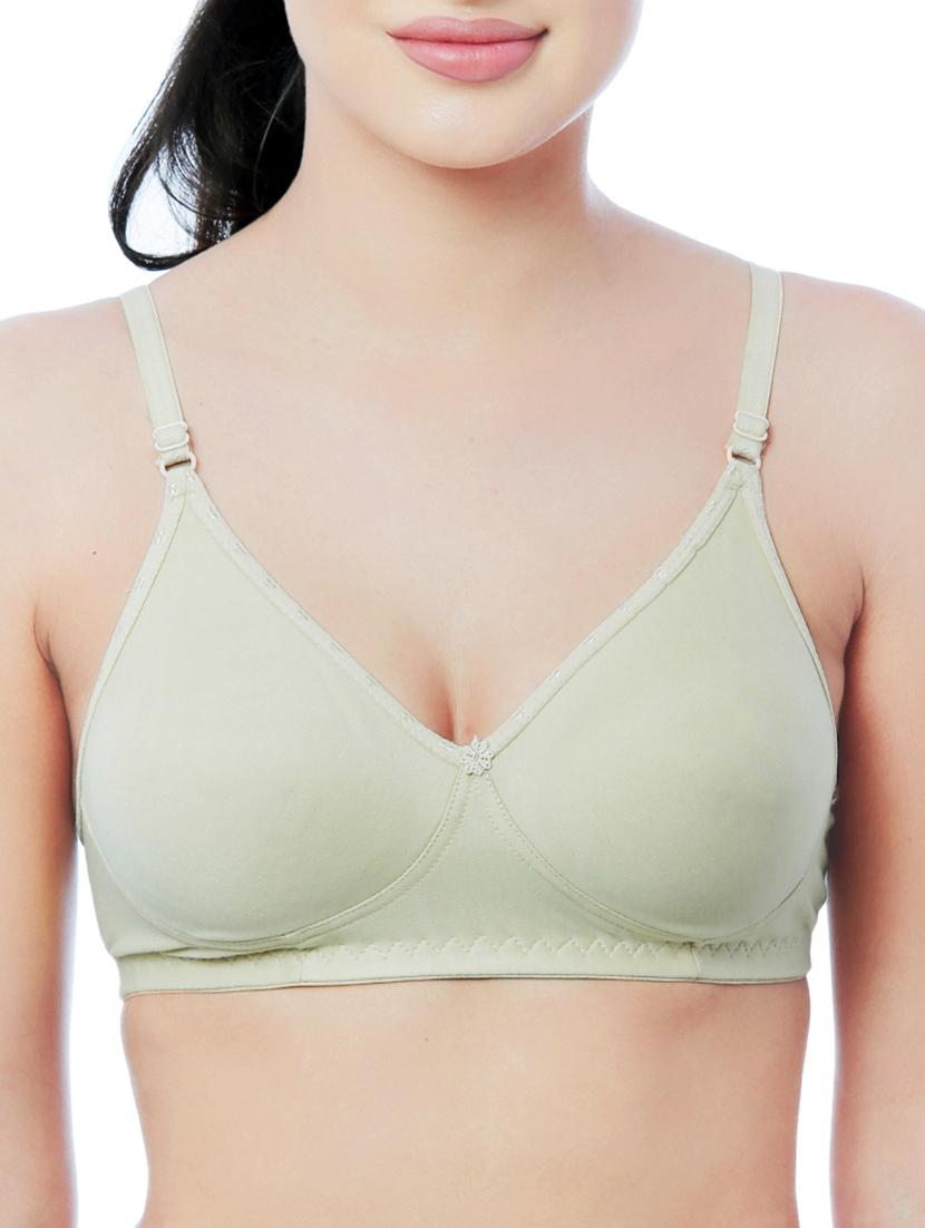 bow patch solid bra - 13395909 - Zoom Image - 0