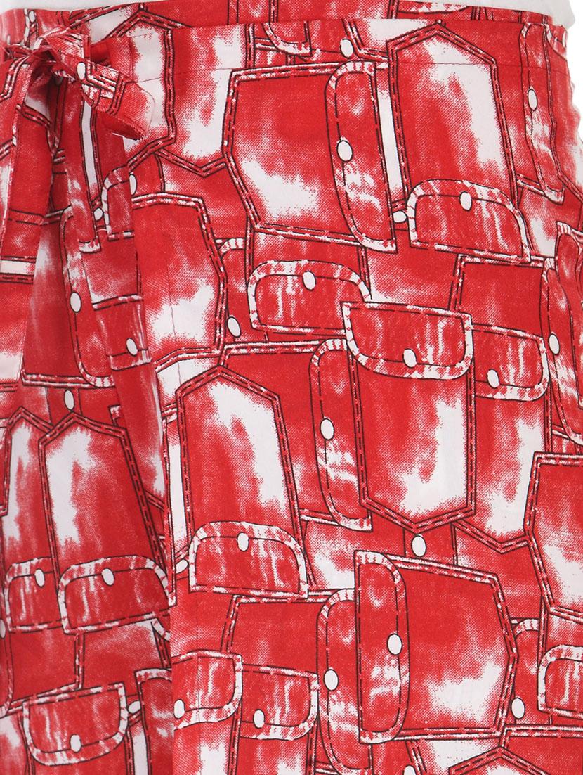 red crepe palazzos - 13397014 - Standard Image - 3