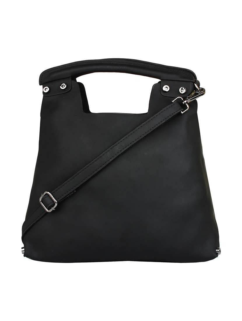 black leatherette  handbag