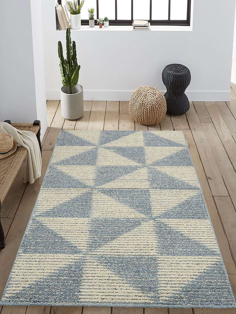 saral home soft modern cotton floor carpet