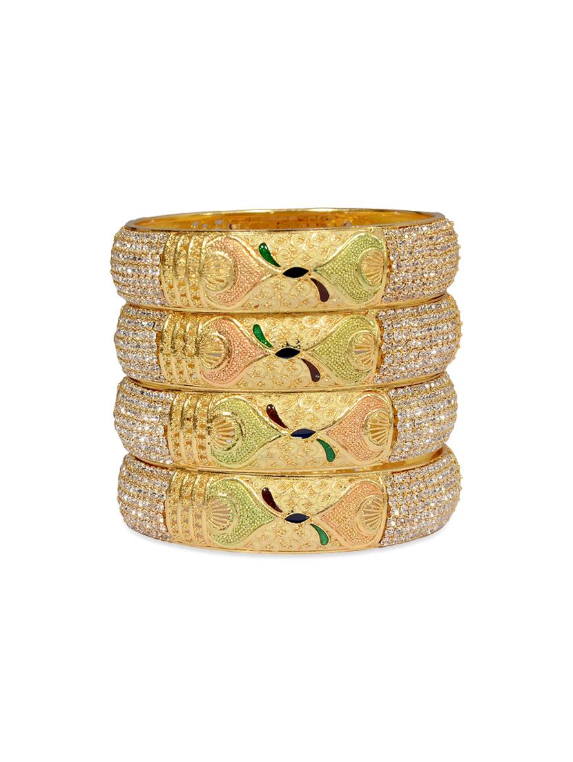 multi colored brass bangle - 13410661 -  Zoom Image - 0