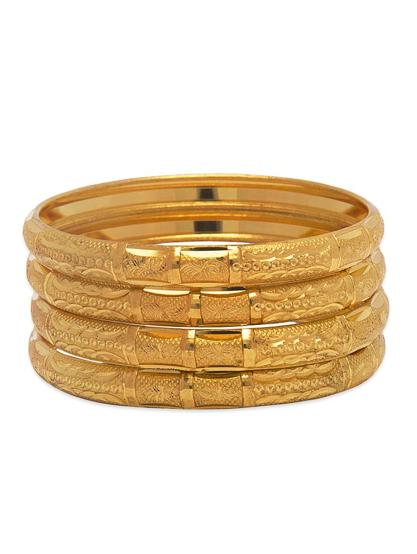 traditional designer original look golden bangles