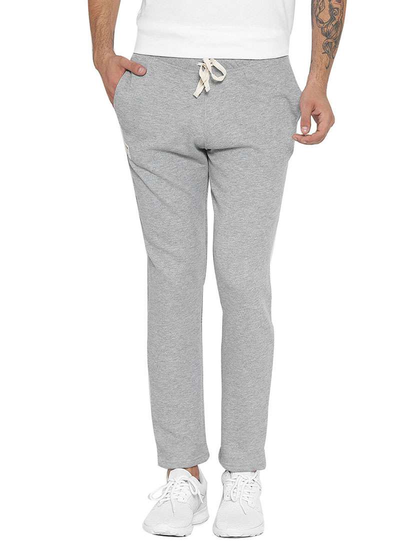 grey cotton  full length track pant