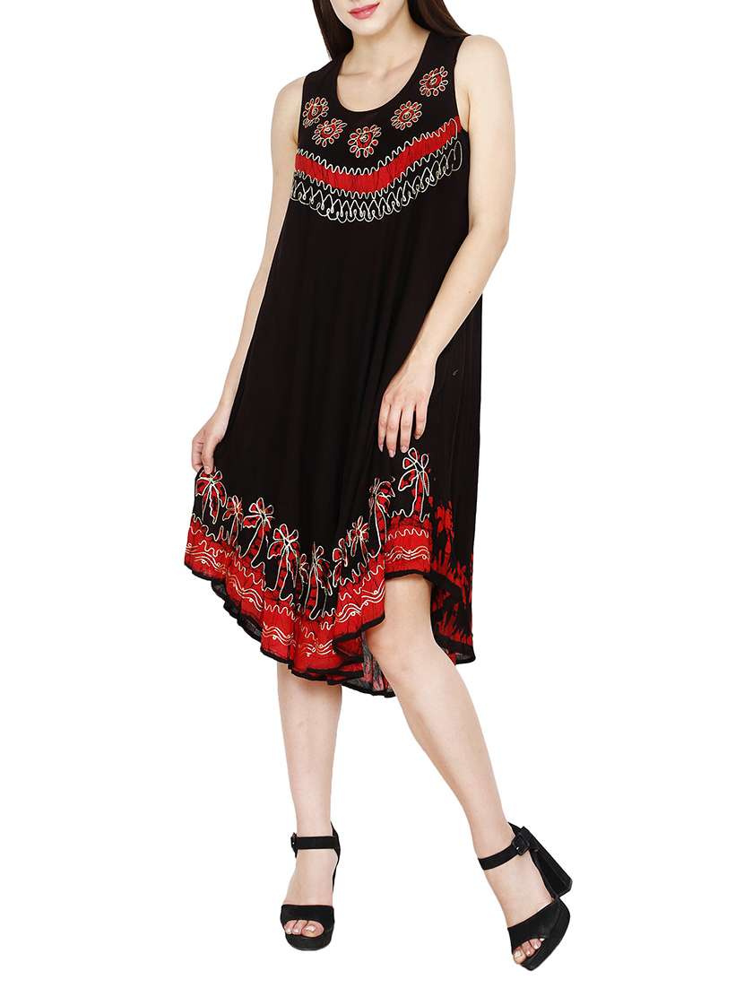 black crepe shift dress