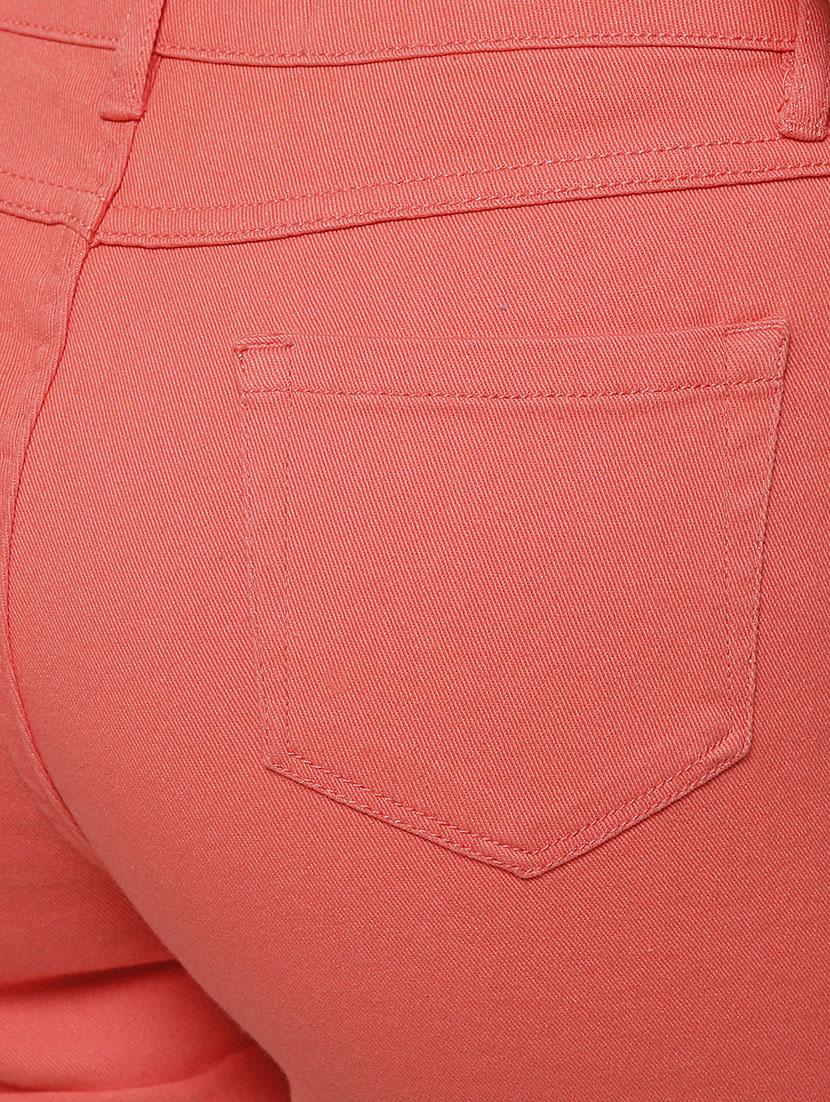 orange denim short - 13419560 - Standard Image - 3