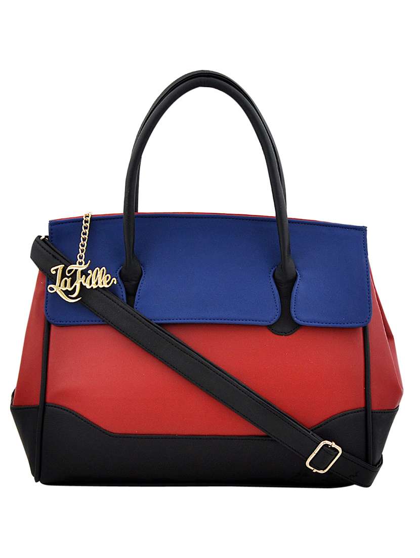 multi colored leatherette  handbag