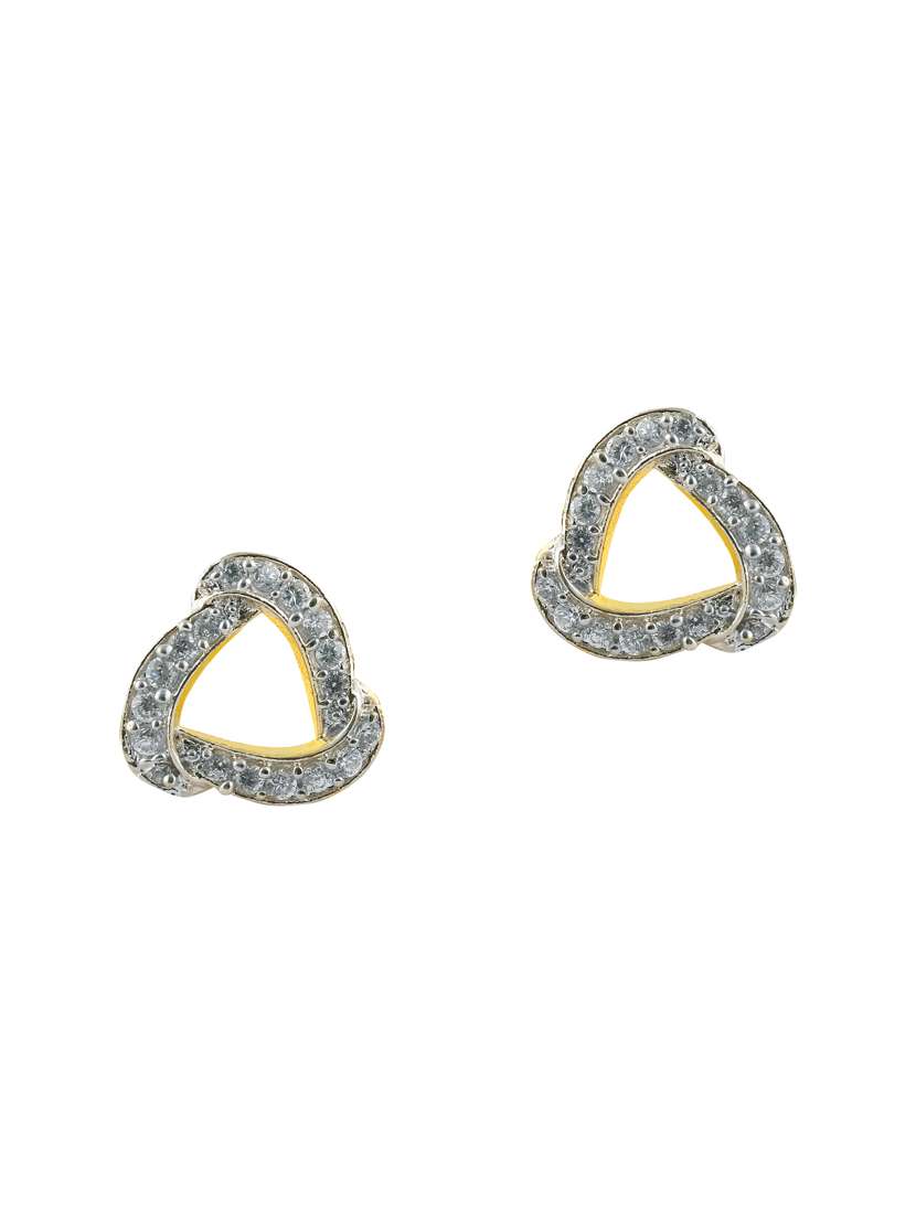 gold brass studs earring