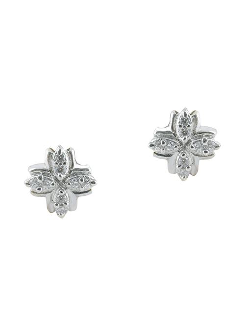 gold brass studs earring - 13429833 - Standard Image - 0