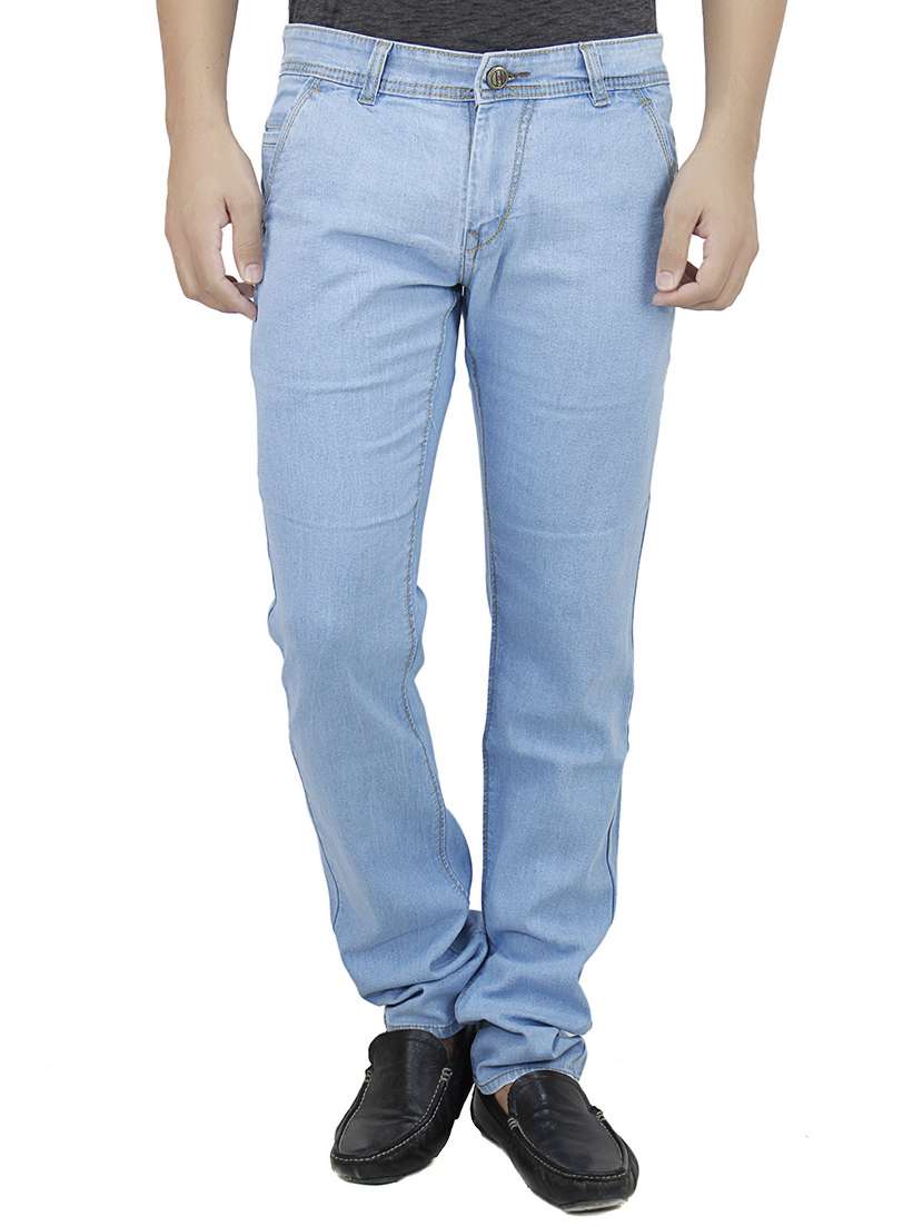 blue plain jeans