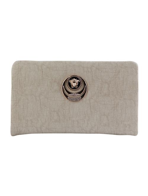 cream shimmer clutch - 13437706 -  Standard Image - 0