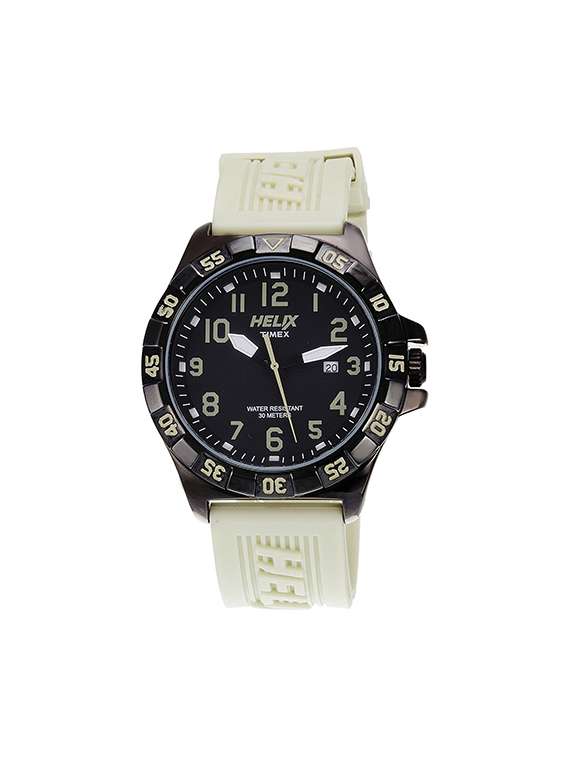 Buy online Helix Trigger Analog Black Dial Men's Watch 07hg03