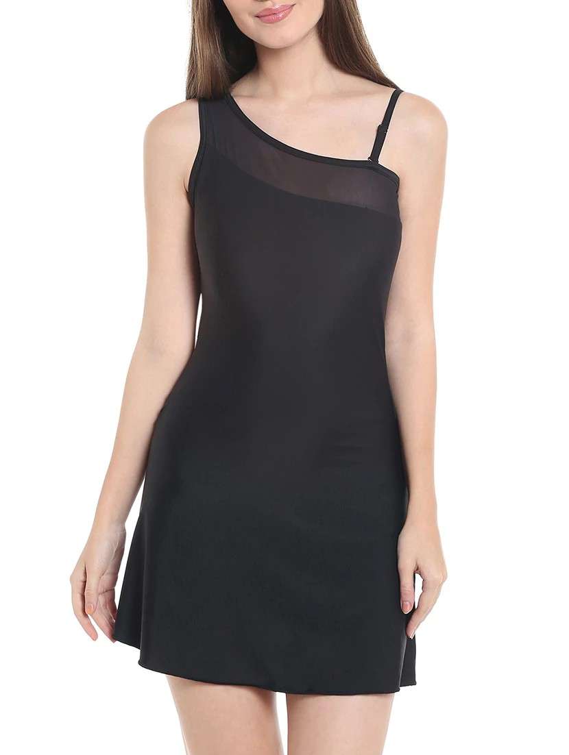 black functional swimsuit