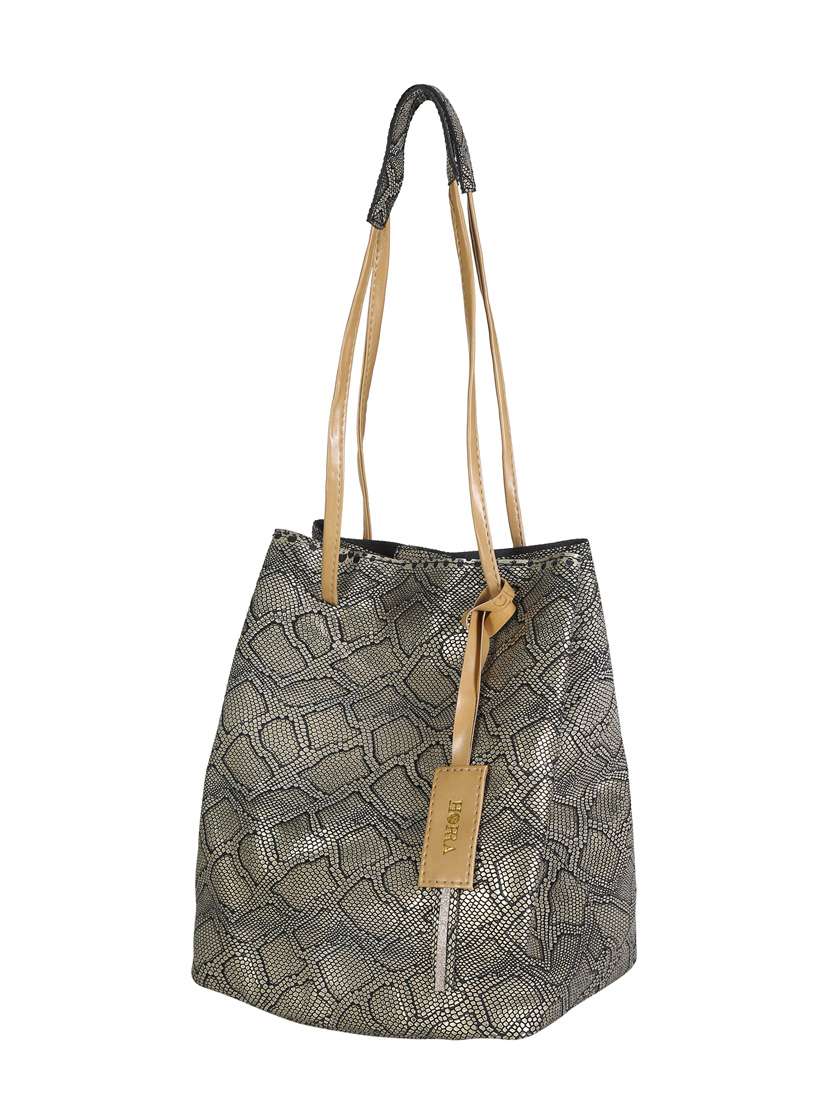 beige leatherette tote - 13445777 - Standard Image - 3