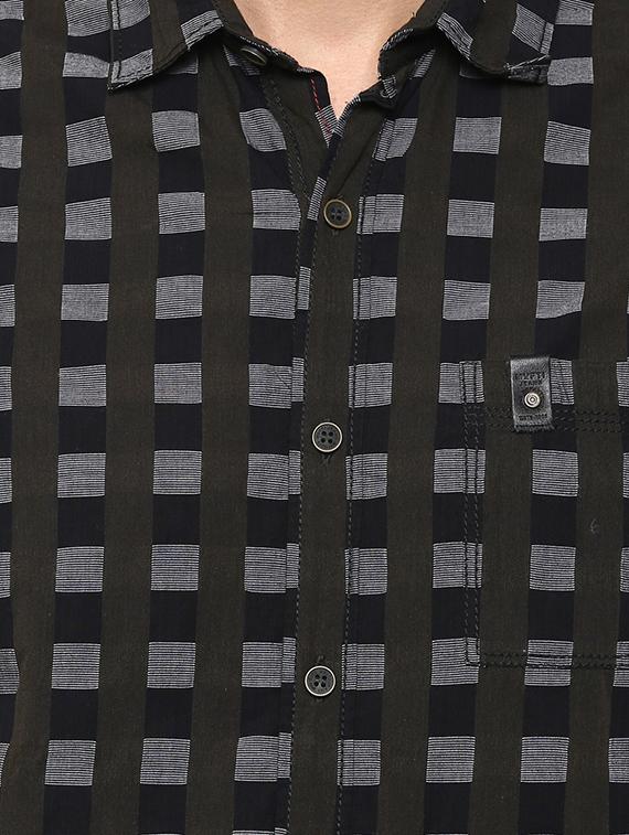 brown cotton casual shirt - 13445869 - Standard Image - 3
