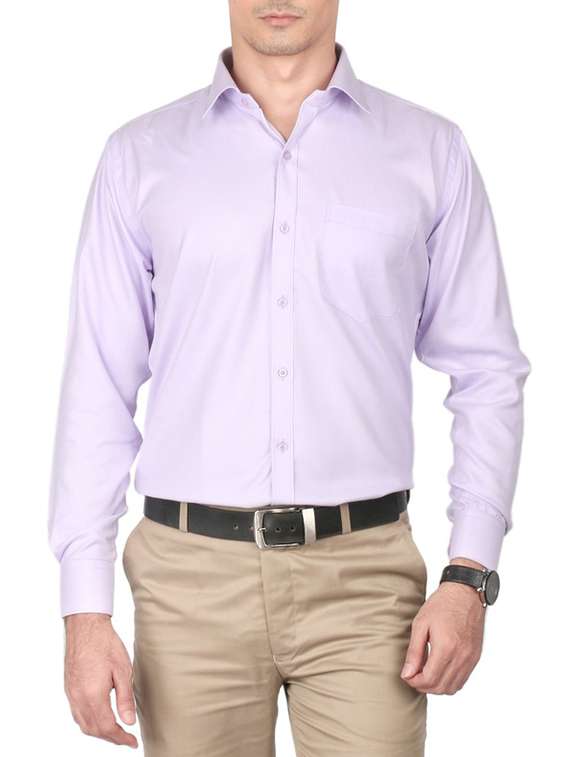 purple cotton formal shirt - 13449975 - Zoom Image - 0