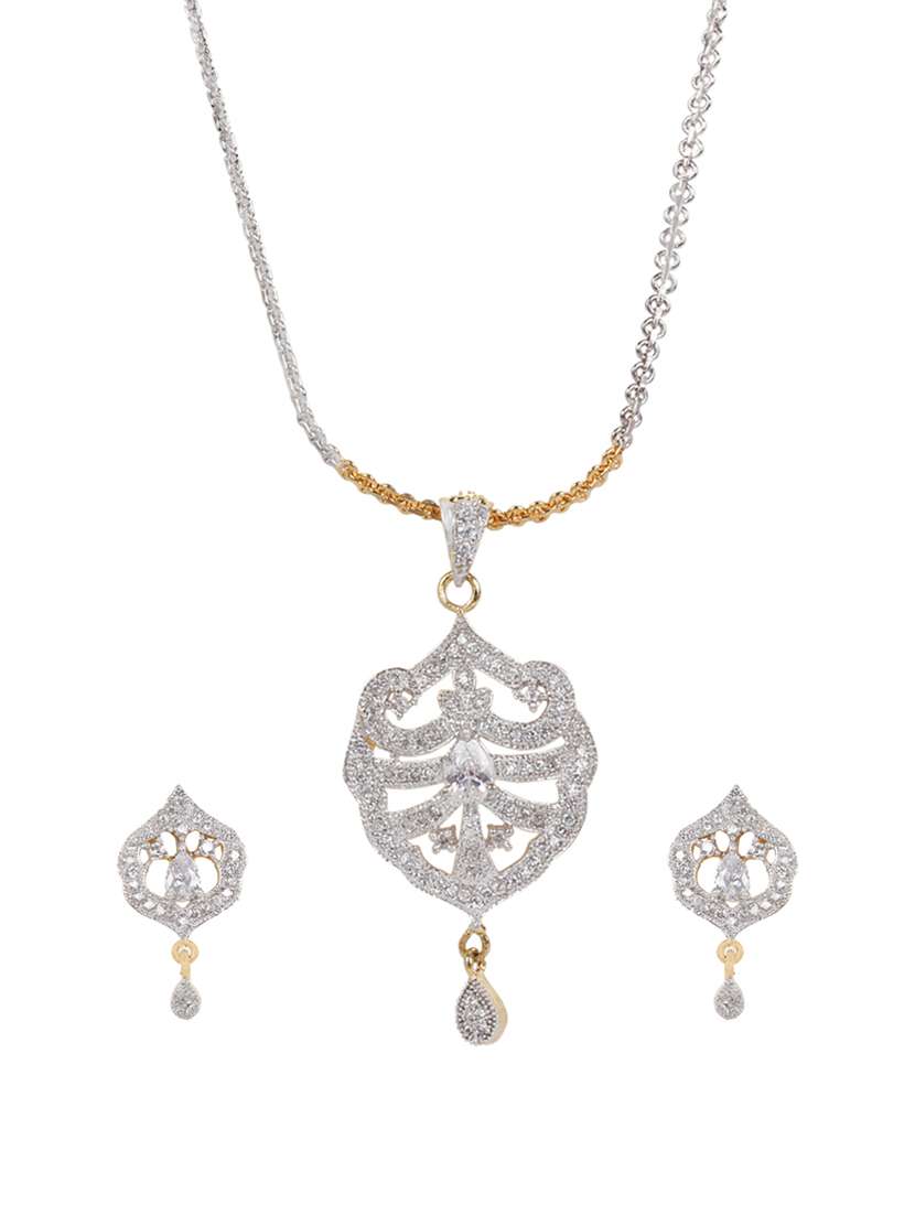 white gold plated pendant