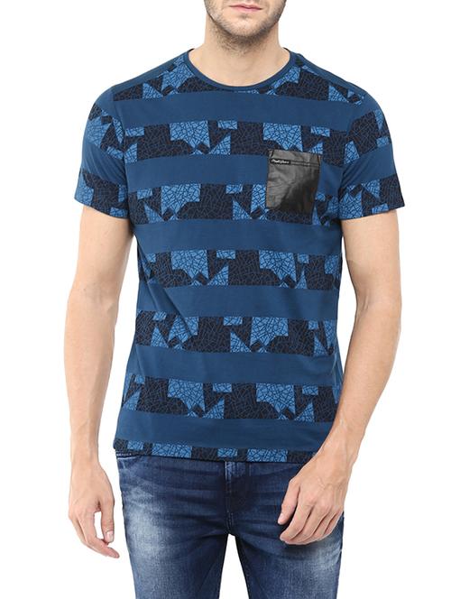 blue cotton t-shirt - 13454895 - Standard Image - 0