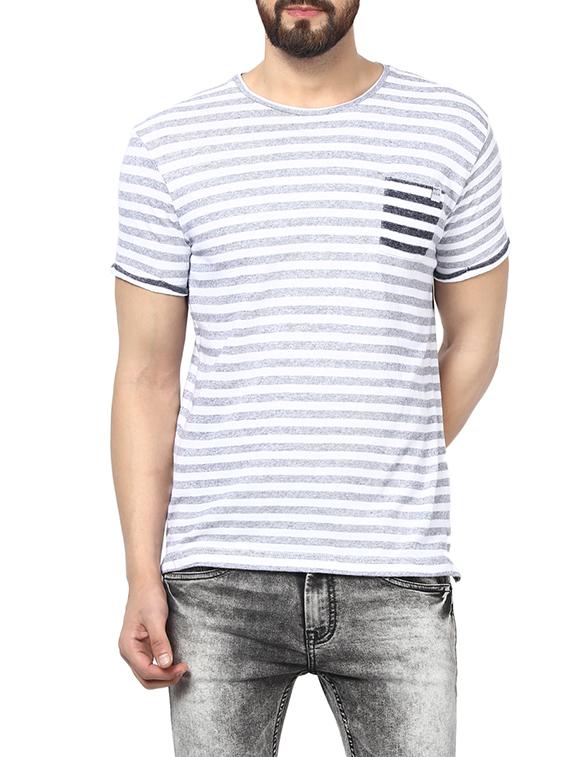 white cotton pocket t-shirt - 13454911 - Zoom Image - 0