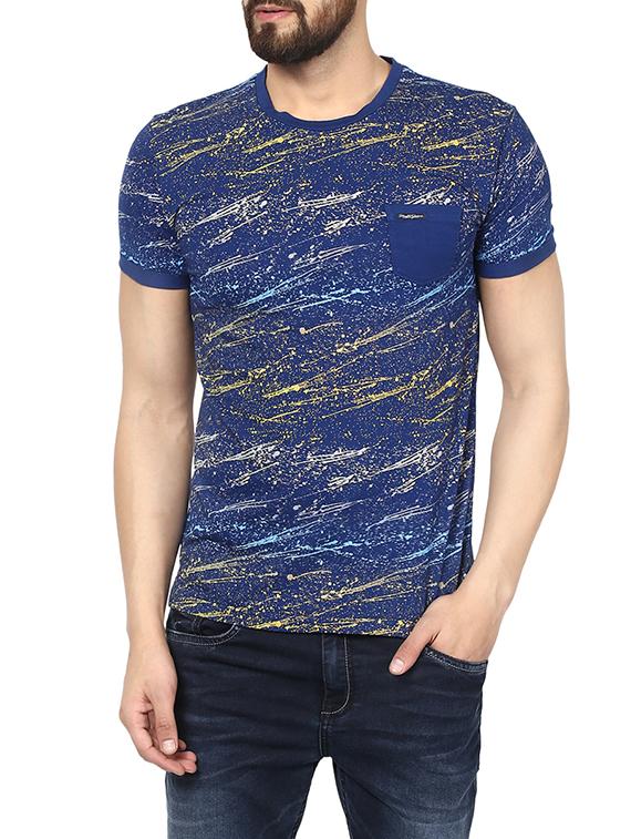 blue cotton tshirt - 13454914 - Zoom Image - 0