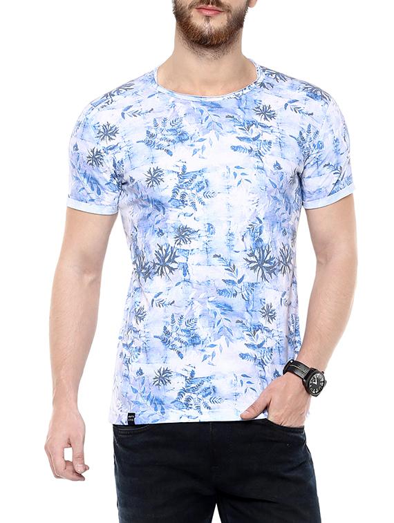 blue cotton tshirt - 13454920 -  Zoom Image - 0
