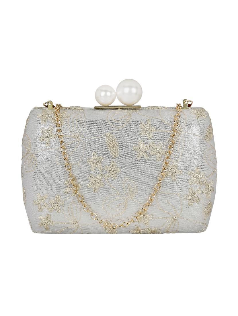 silver metal clutch - 13454998 - Zoom Image - 0
