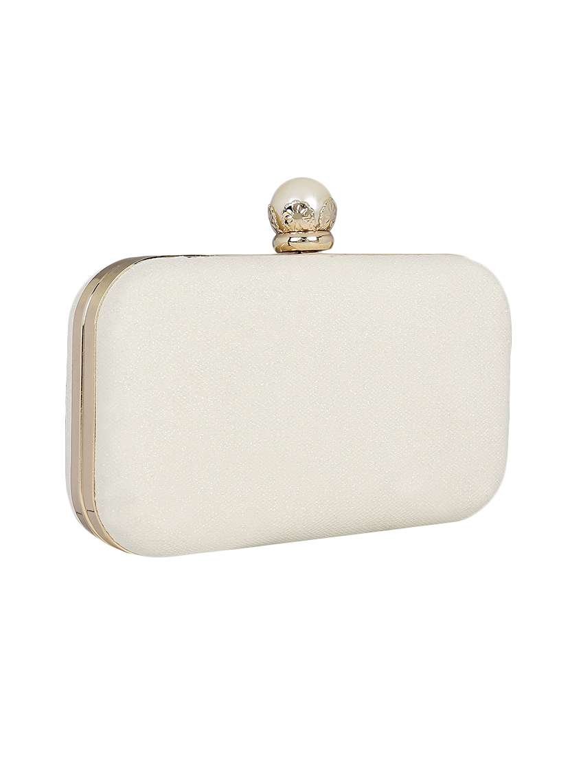 silver metal clutch - 13455002 -  Standard Image - 3
