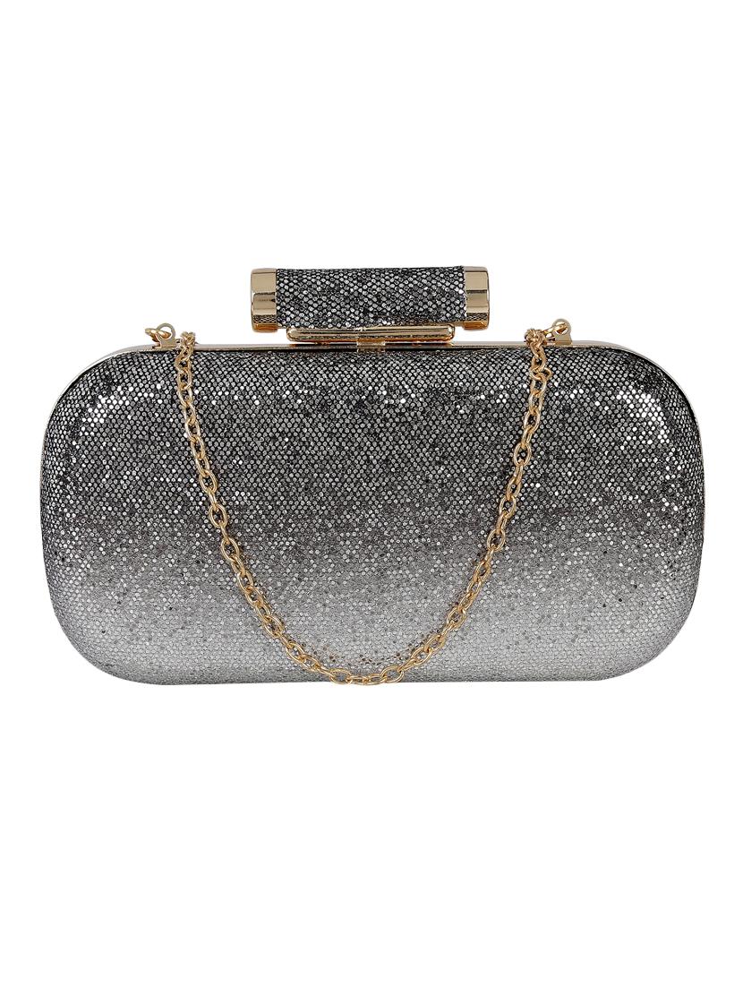 black metal clutch - 13455005 - Zoom Image - 0