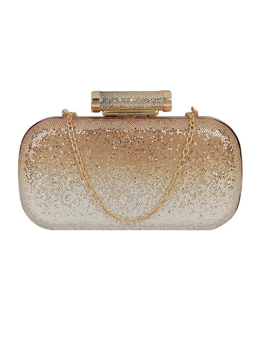 gold metal clutch - 13455006 -  Zoom Image - 0