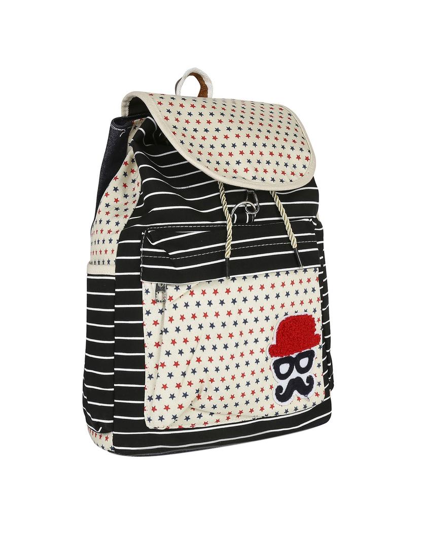 multi coloured canvas backpack - 13455030 - Standard Image - 3