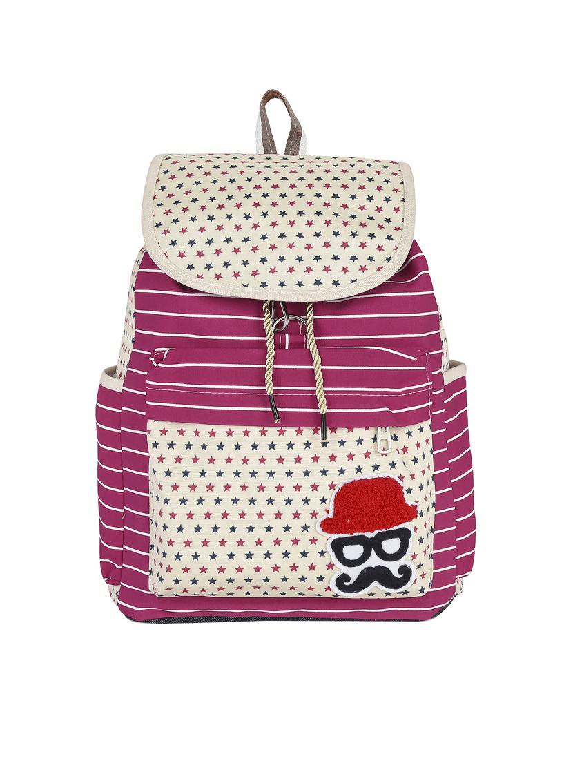 multi colored canvas backpack - 13455032 - Zoom Image - 0