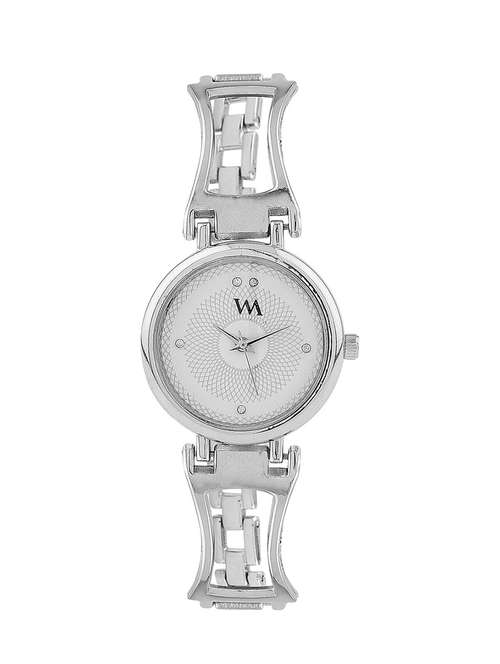 watch me silver metal white dial watch for women wmal-138 - 13459115 - Standard Image - 0