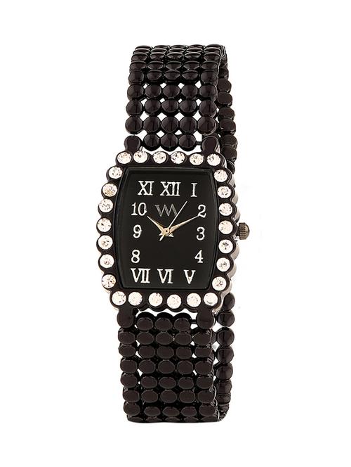 watch me black metal black dial watch for women wmal-136 - 13459118 - Standard Image - 0
