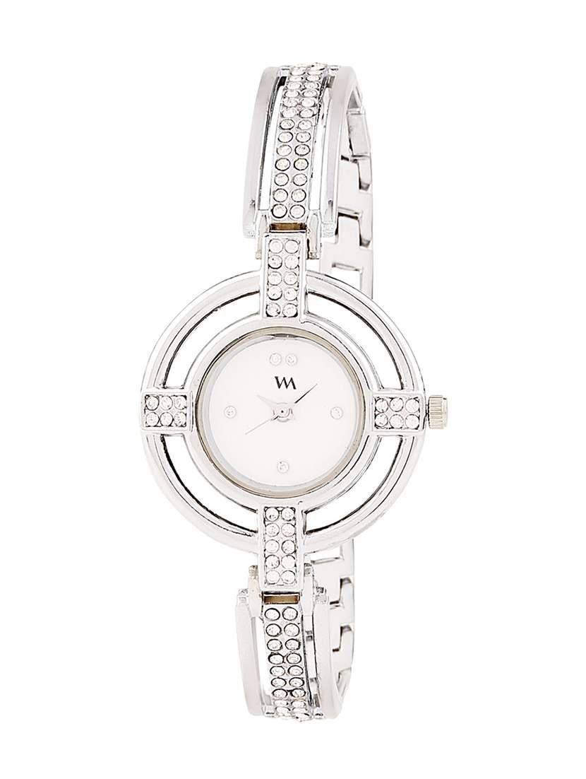 watch me silver metal white dial watch for women wmal-132 - 13459126 - Zoom Image - 0